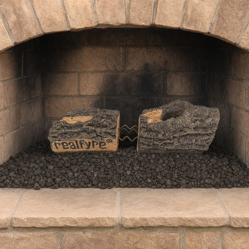 30" White Birch Vented Gas Log Set | Real Fyre