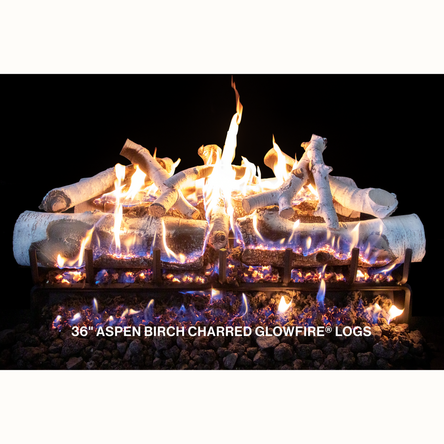 Aspen Birch Charred GlowFire Gas Log Set