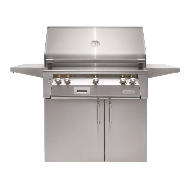 Alfresco ALXE 36-Inch Freestanding Gas Grill — 36 Cart Front Closed