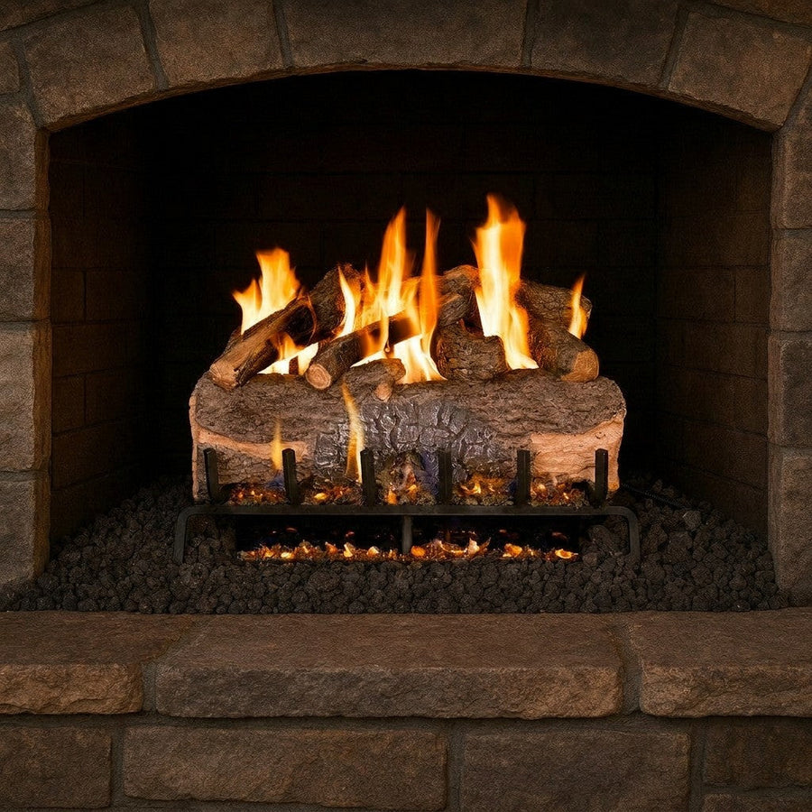 Mountain Crest Oak Vented Gas Log Set
