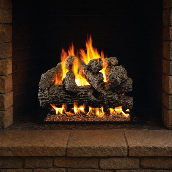 42" Royal English Oak Vented Gas Log Set | Real Fyre