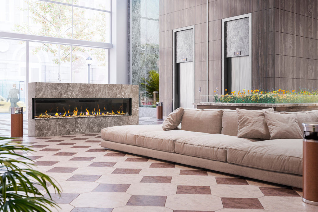 Dimplex IgniteXL Bold 100" Smart Linear Multi-Side View Built-In Electric Fireplace - Model XLF10017-XD