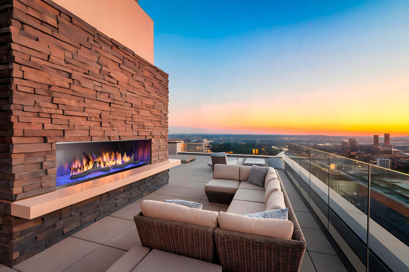 Majestic Lanai 72" Outdoor Linear Gas Fireplace - Model ODLANAIG-72