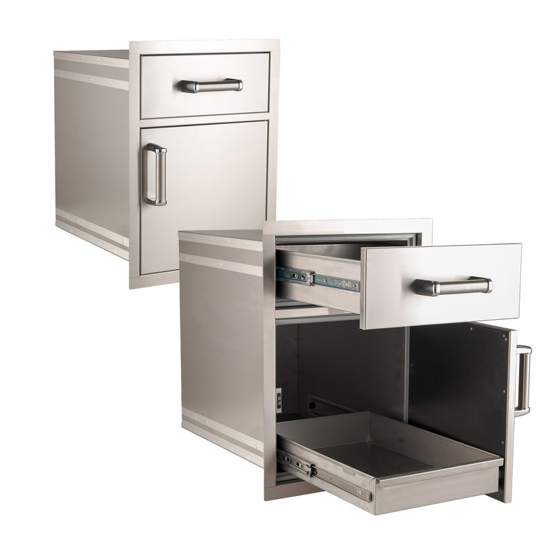 Fire Magic Premium Flush Medium Pantry Door & Drawer Combo (54018S)