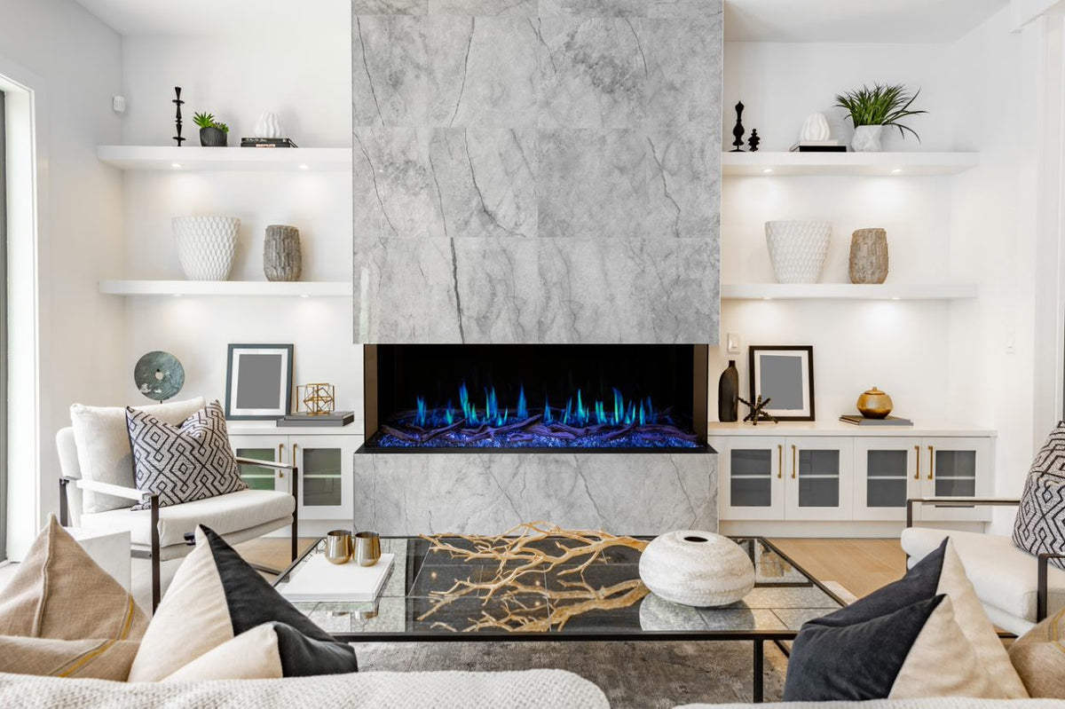 Modern Flames Orion Multi 120-Inch Three-Sided Built-In Electric Fireplace - Model OR120-MULTI