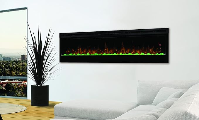 Prism Linear 74" Electric Fireplace - Acrylic Ice - Model BLF7451