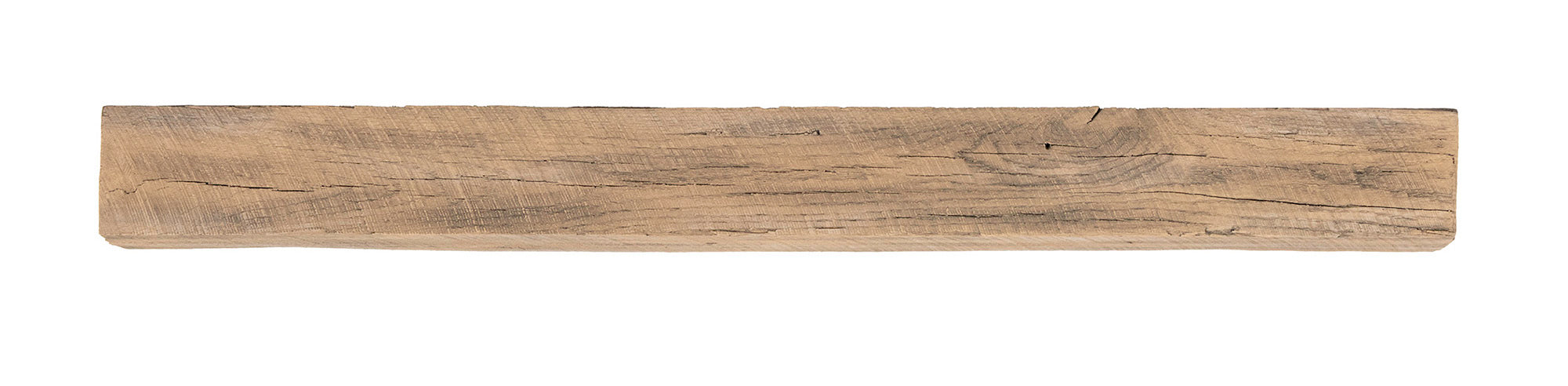 New River Weathered Beam Non-Combustible Mantel Shelf WHEAT Finish