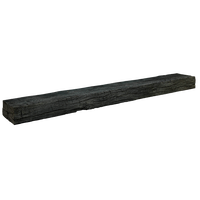 Smokehouse Non-Combustible Concrete Mantel Shelf Eclipse Finish