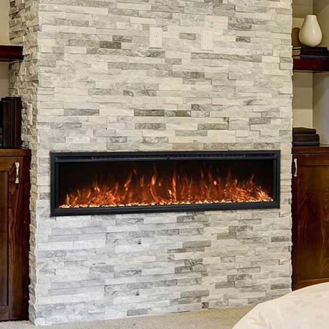 Modern Flames Spectrum Slimline 74-Inch Electric Fireplace - Wall Mount/Built-In - Model SPS-74B