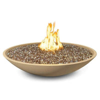 American Fyre Designs Marseille 48" Round Gas Fire Bowl — Smoke, AWEIS Electronic Ignition, Propane