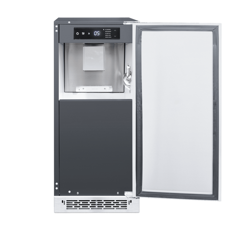 Summerset 15" Outdoor Rated Nugget Ice Maker with Stainless Steel Door