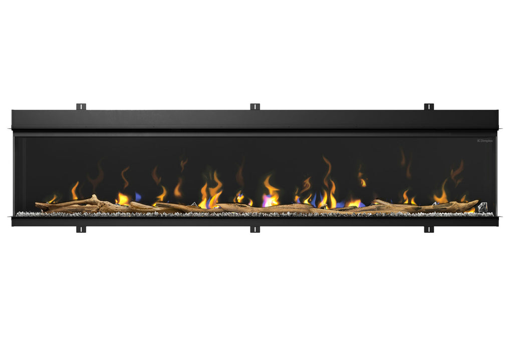 Dimplex IgniteXL Bold 100" Smart Linear Multi-Side View Built-In Electric Fireplace