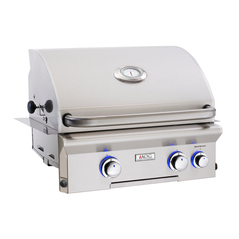 American Outdoor Grill 24" L-Series Built-In Natural Gas Grill with Rotisserie Backburner