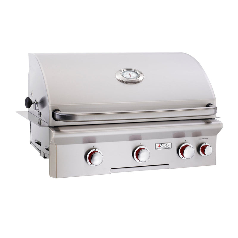 American Outdoor Grill 30-Inch T-Series 3-Burner Built-In Natural Gas Grill with Rotisserie Backburner
