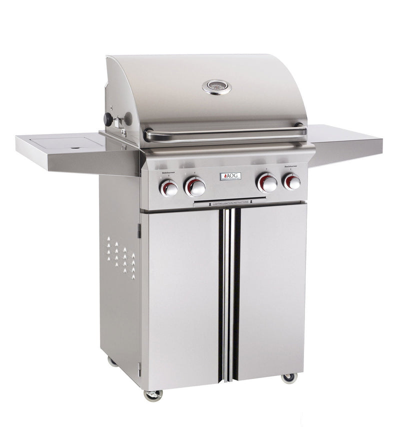 American Outdoor Grill 24-Inch Portable Cart Base - Stainless Steel