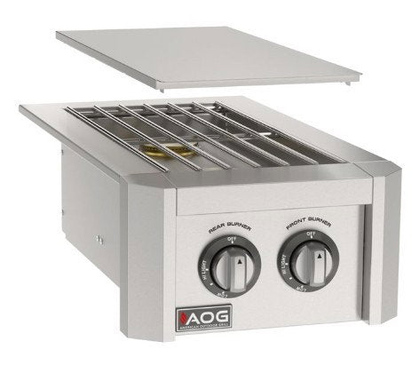American Outdoor Grill Built-In Double Side Burner - 25,000 BTU Natural Gas