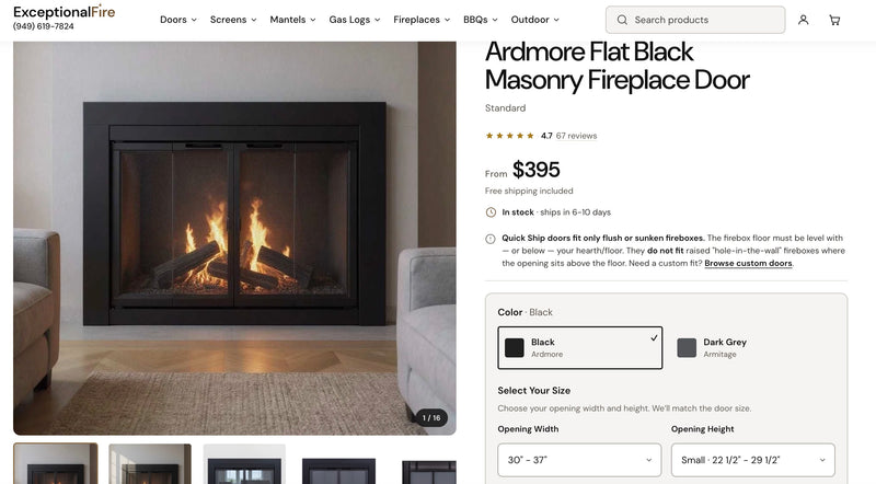 ARDMORE / SMALL/ WIDTH: 30-37" - HEIGHT: 22 1/2- 29 1/2"