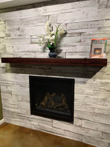Non-Combustible Metal Fireplace Mantel Shelf | Custom Floating Mantel, Black