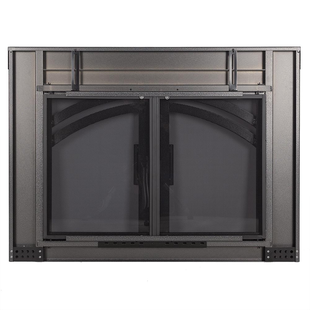Alexander Natural Iron Masonry Fireplace Door | Standard Sizes