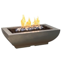 American Fyre Designs Bordeaux 50" Rectangle Gas Fire Bowl