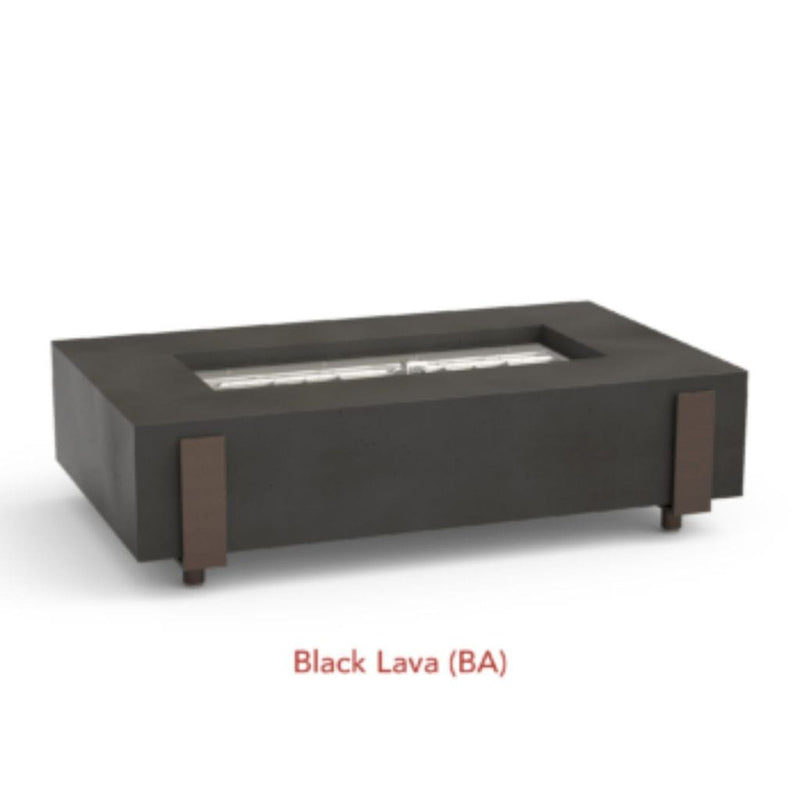 American Fyre Designs Iron Saddle 60" Gas Fire Table - Smoke, Natural Gas, Manual Ignition