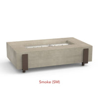 American Fyre Designs Iron Saddle 60" Rectangular GFRC Gas Fire Table