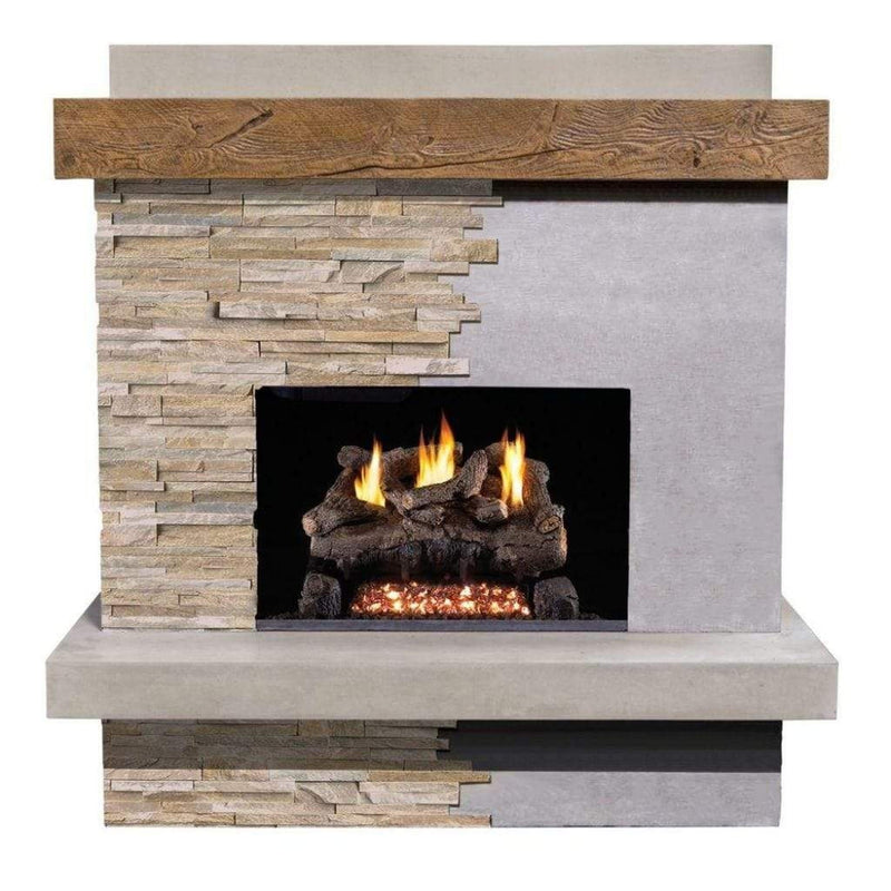 American Fyre Designs 68" Brooklyn Smooth Vent-Free Outdoor Gas Fireplace