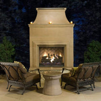 American Fyre Designs Cordova 76" Vented Outdoor Gas Fireplace