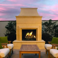 American Fyre Designs Cordova 76" Vented Outdoor Gas Fireplace