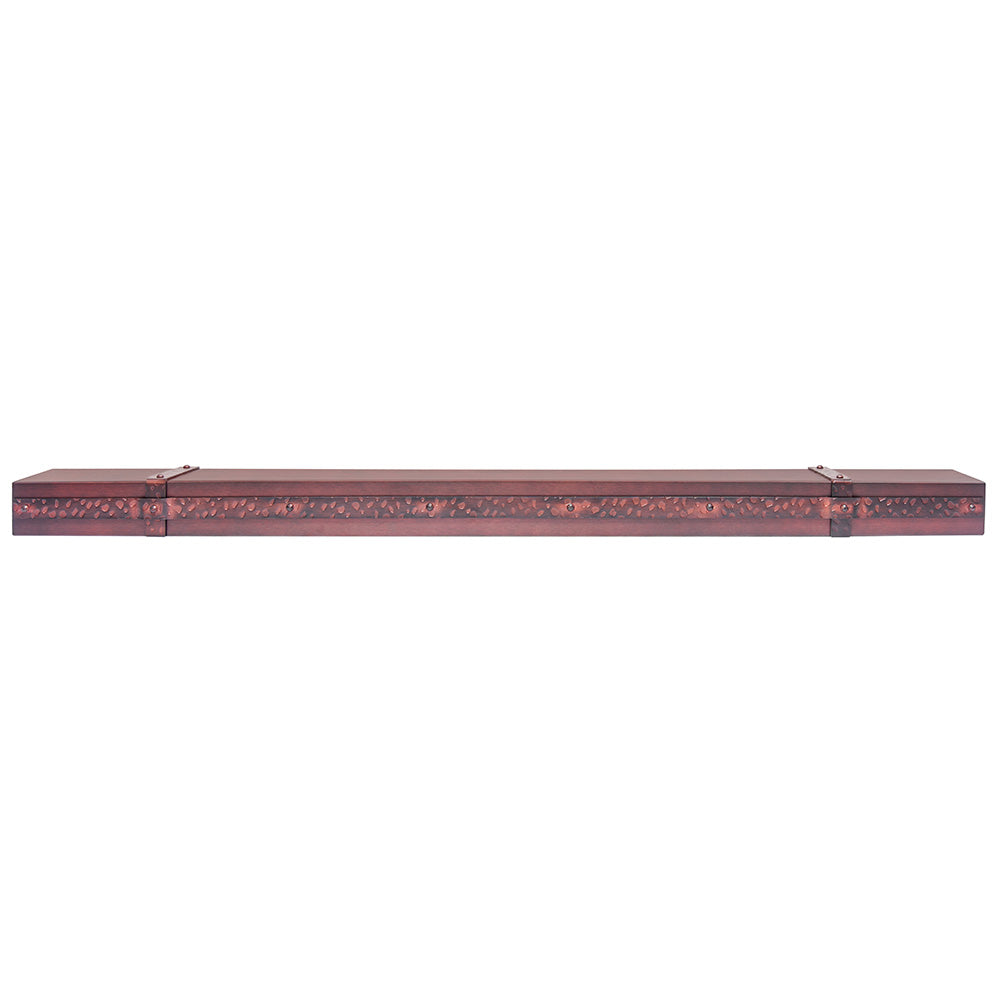 Custom Aged Iron Floating Mantel Shelf | Stoll Industries
