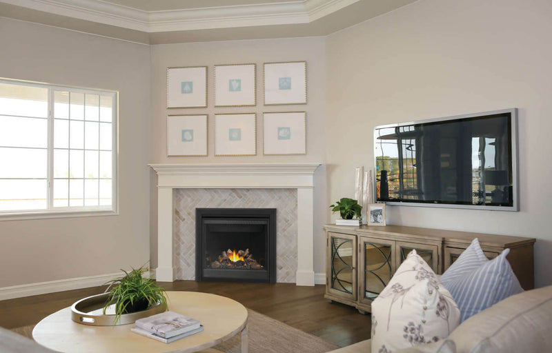 Napoleon Ascent X 36 gas fireplace lifestyle shot