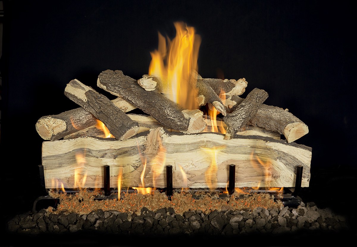 Blue Pine Split Vented Gas Log Set - Grand Canyon