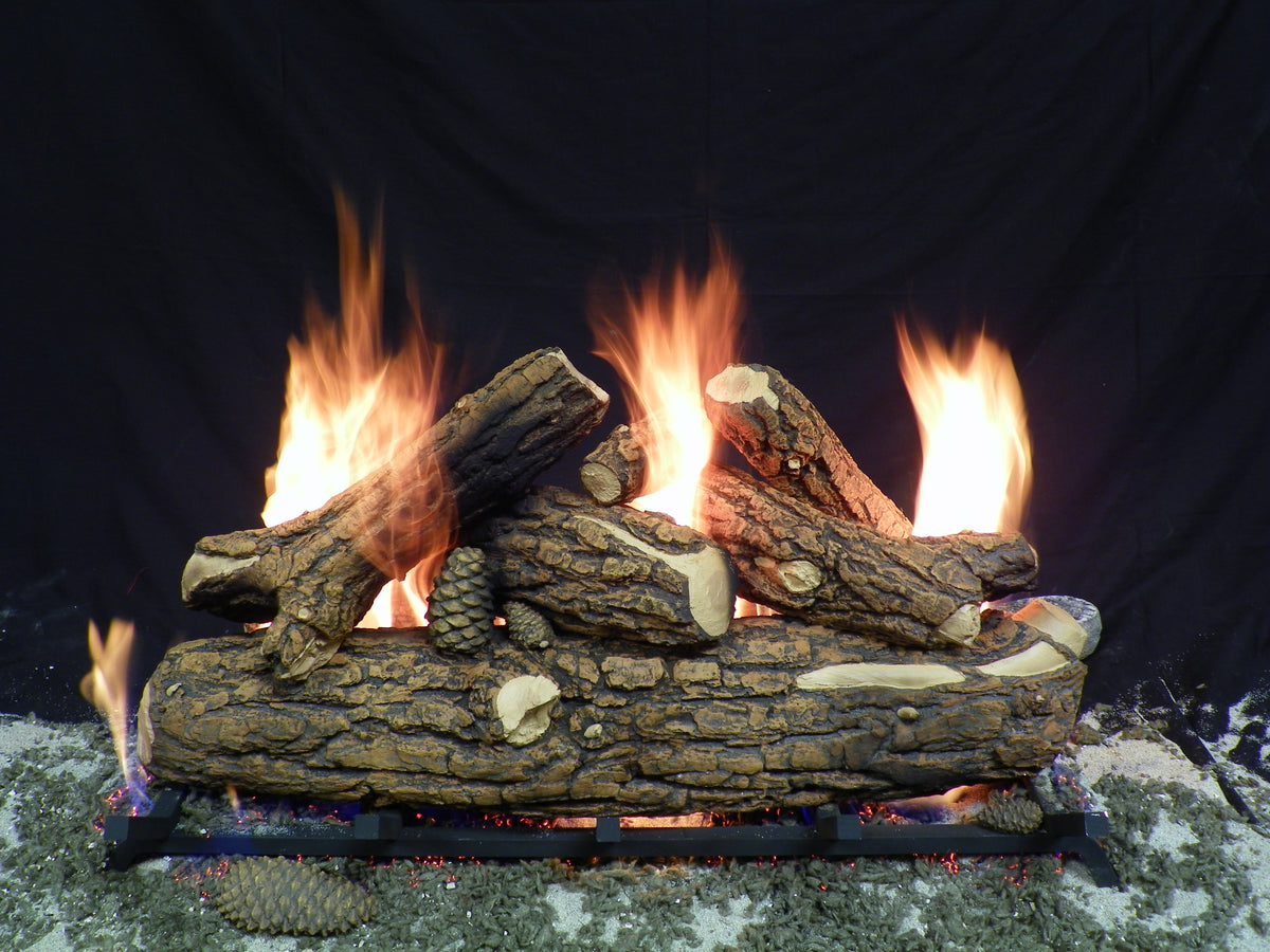 Country Oak Deluxe Weathered Vented Gas Logs Only - Formation Creation