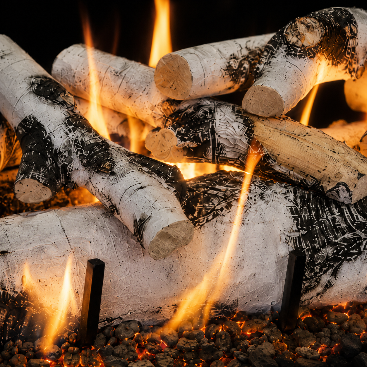 48" Quaking Aspen Outdoor Gas Log Set | Grand Canyon