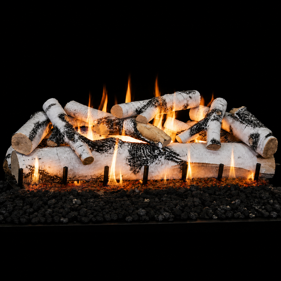 Quaking Aspen See-Through Outdoor Gas Log Set