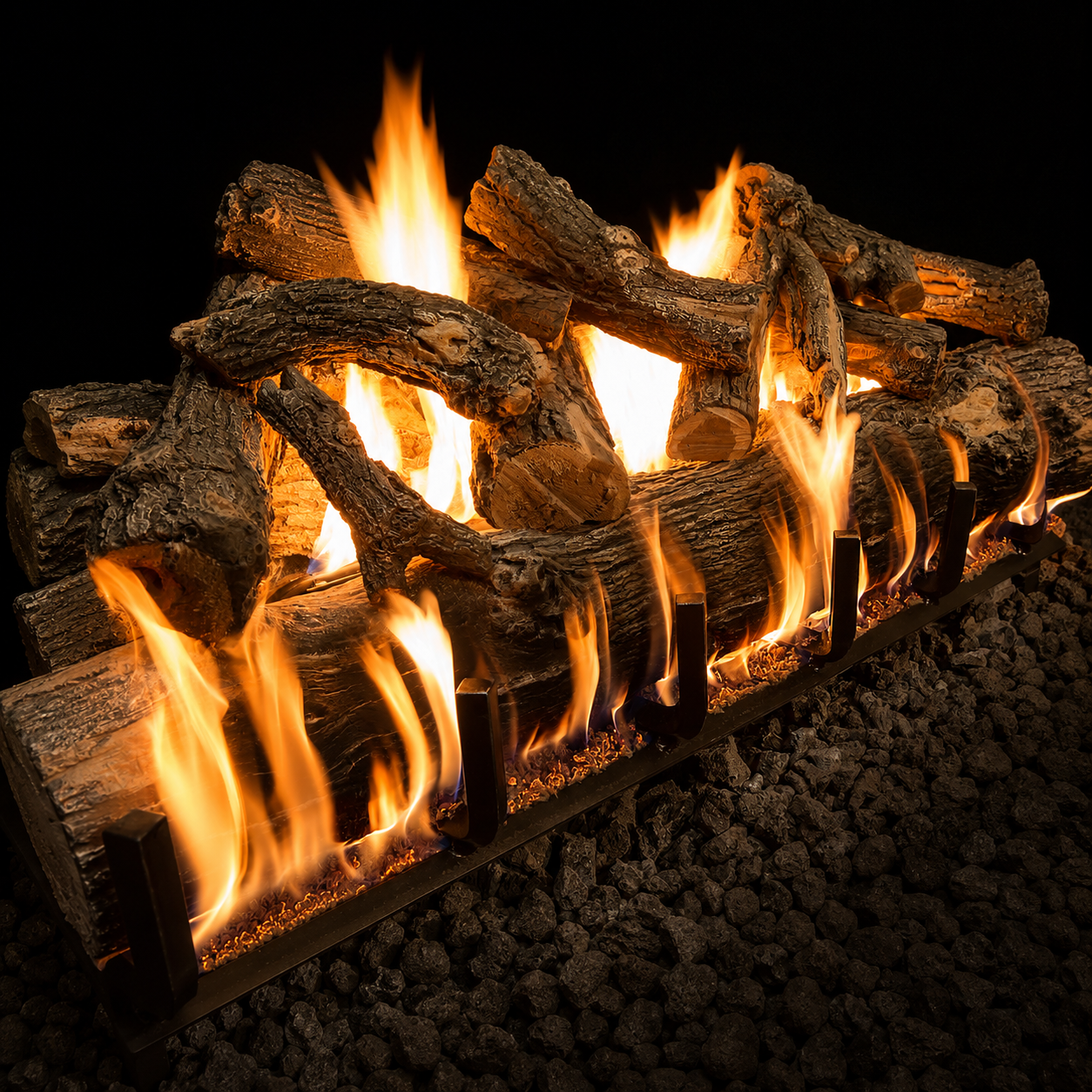 42" Arizona Weathered Oak Vented Gas Log Set | Grand Canyon