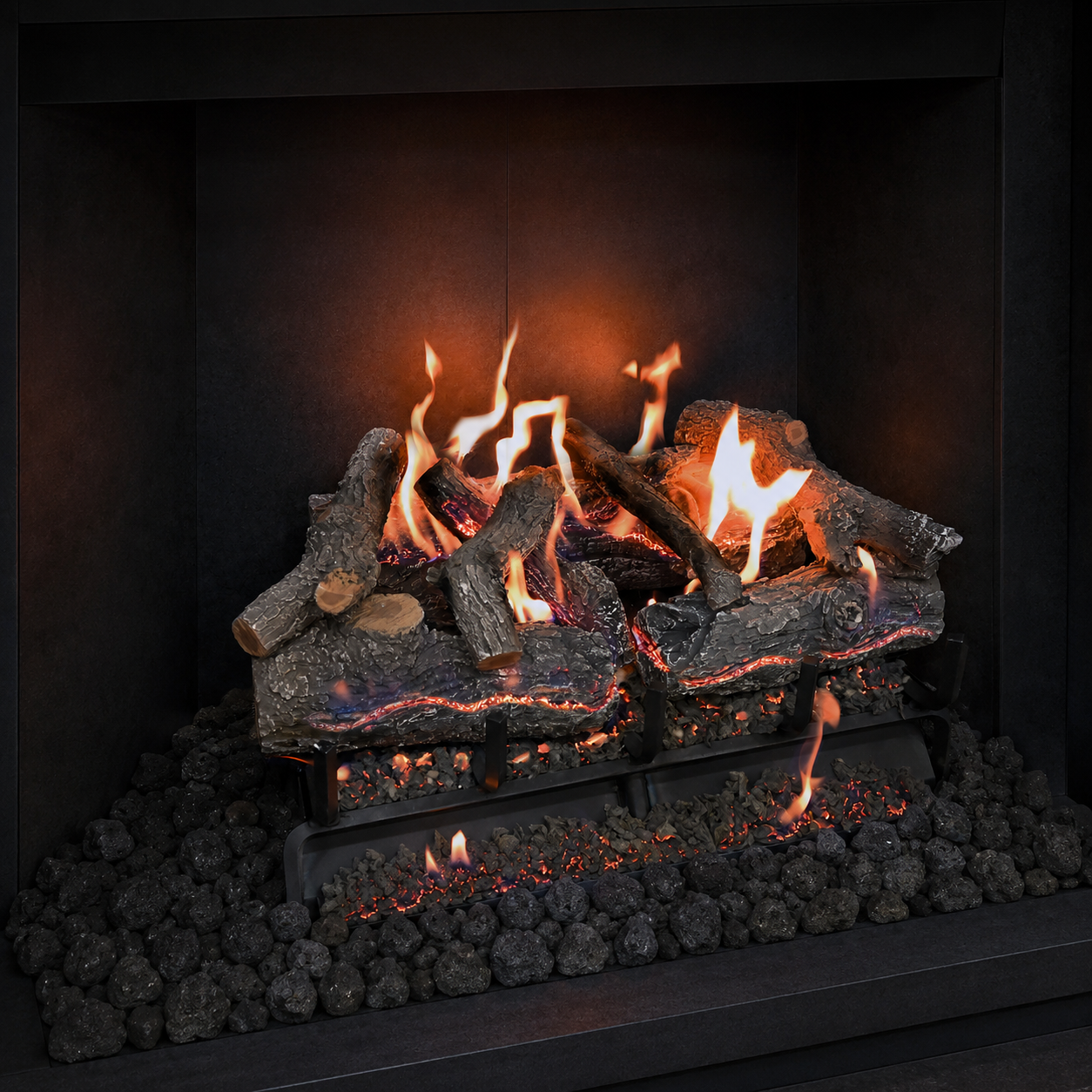 24" Glowfire Arizona Weathered Oak Charred Gas Log Set | Grand Canyon