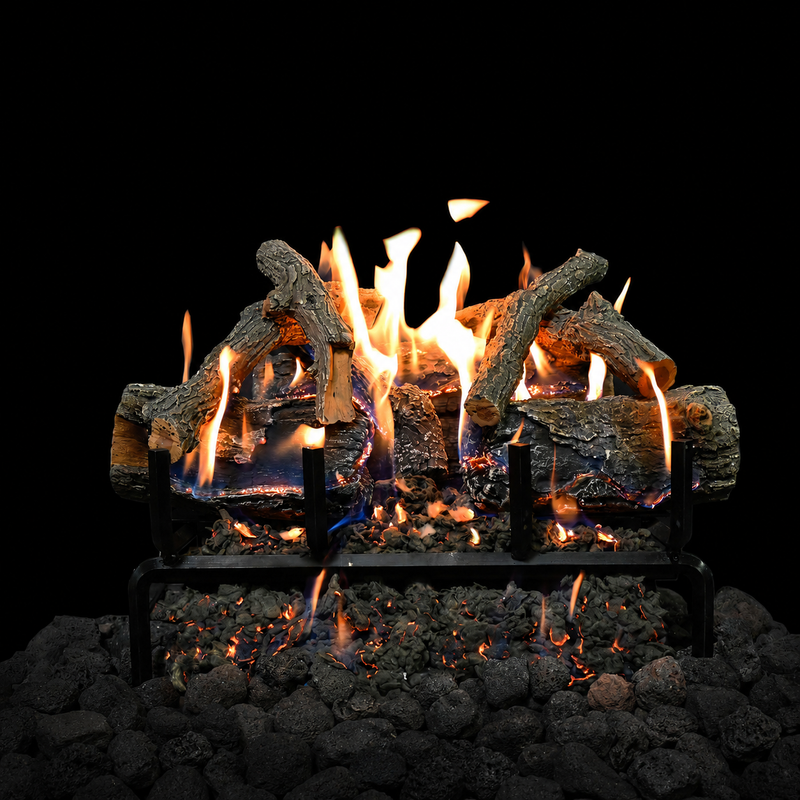 18" Glowfire Arizona Weathered Oak Charred Gas Log Set | Grand Canyon
