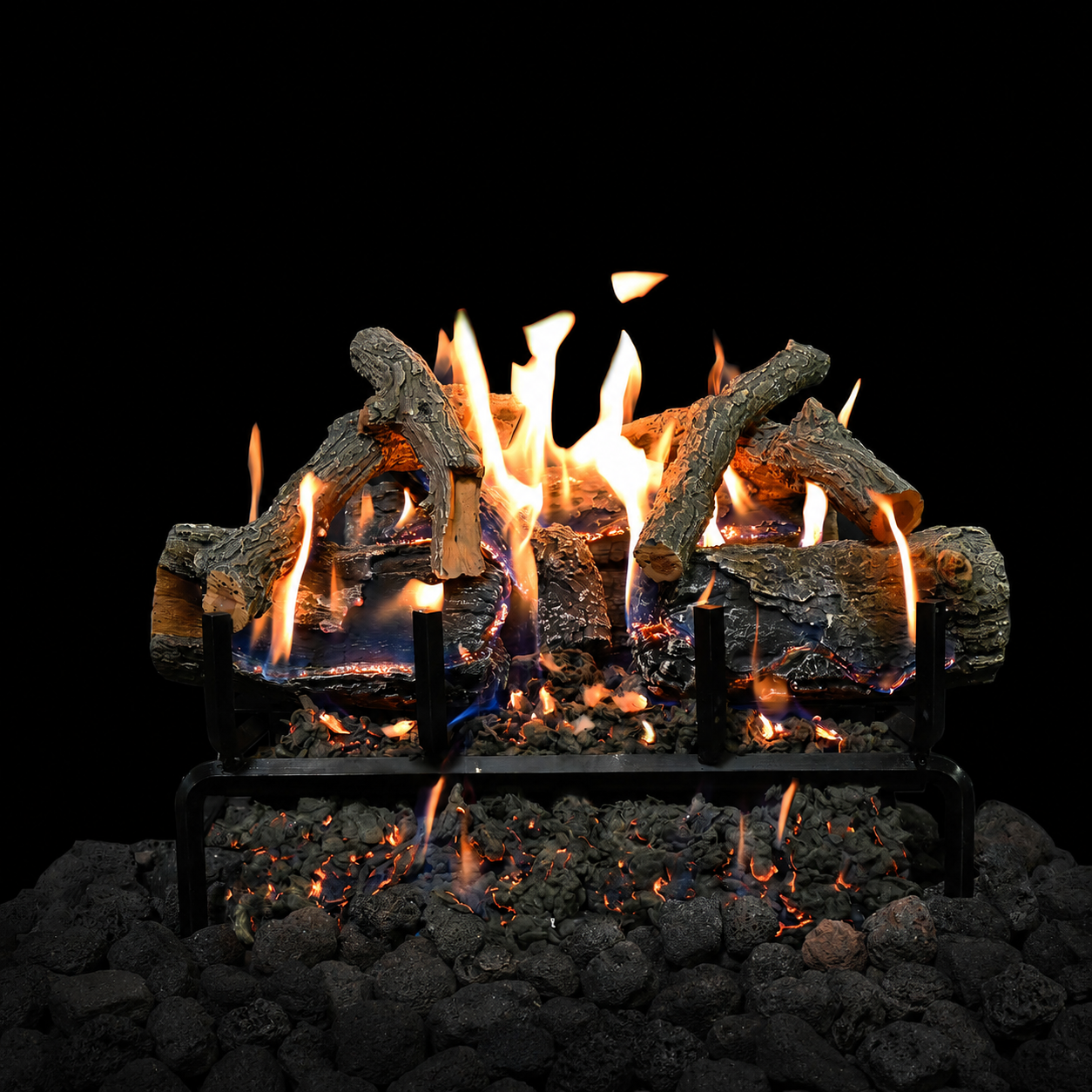 18" Glowfire Arizona Weathered Oak Charred Gas Log Set | Grand Canyon