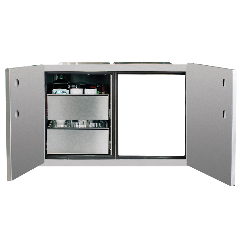 Summerset 36" 2-Drawer Dry Storage Pantry & Access Door Combo