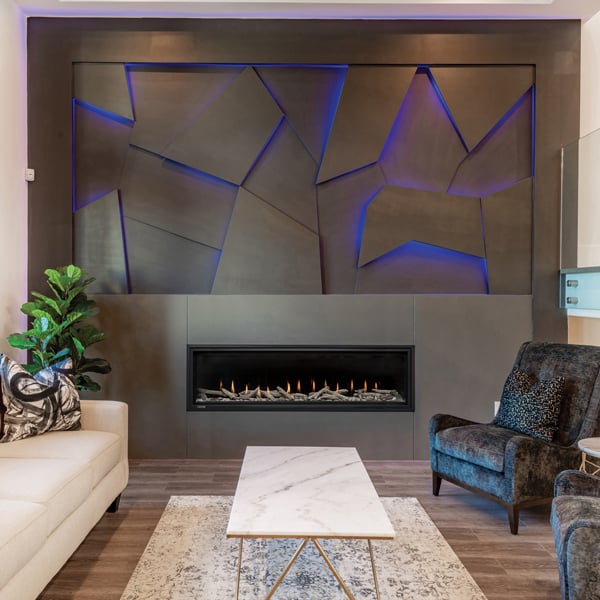 Montigo Delray 60" Direct Vent Linear Gas Fireplace - Model Delray 60