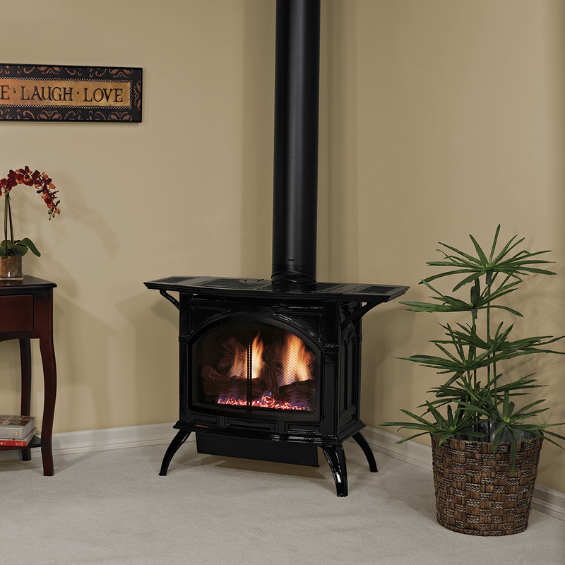 Empire Medium Cast Iron 30" Direct Vent Gas Stove - Model DVP30CC