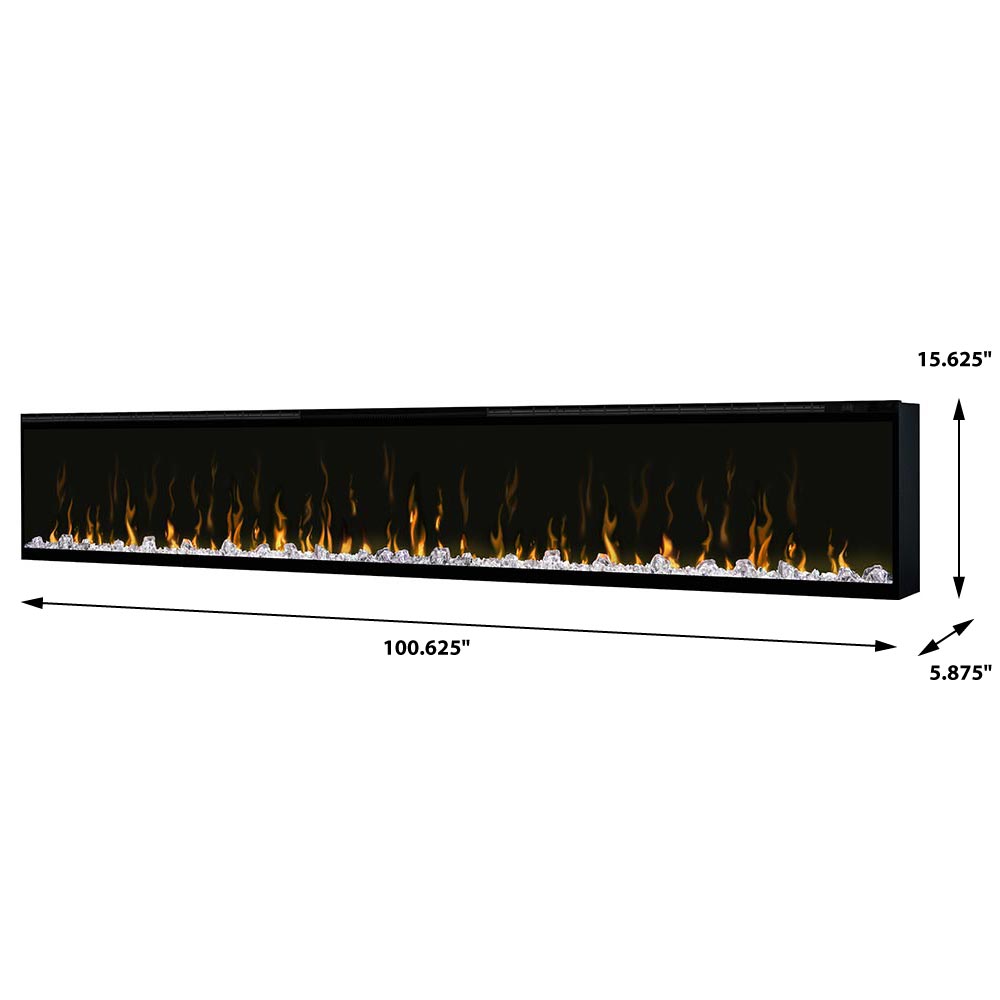 Dimplex 100 Inch IgniteXL Linear Electric Wall Mounted Fireplace