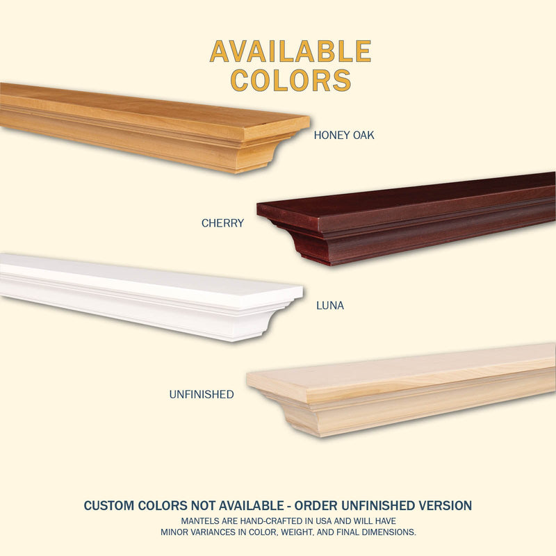 Kenton Wood Mantel Shelf Kit Unfinished