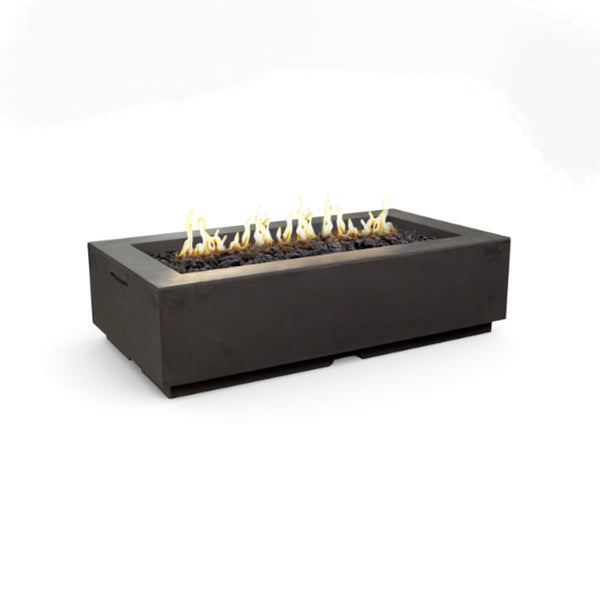 Louvre 56" Rectangle Concrete Fire Pit Table | American Fyre Designs