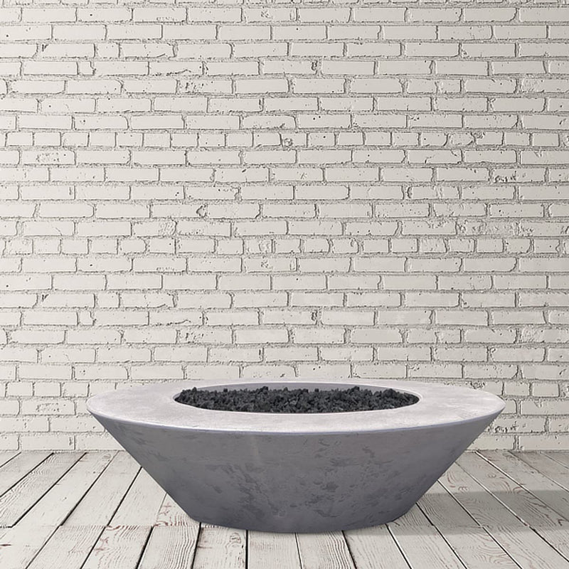 Embarcadero 60 60" Round Concrete Fire Pit Table | Prism Hardscapes — view 5