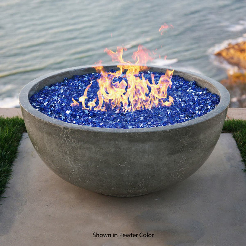 Moderno I Bowl 39" Round Concrete Fire Pit Table | Prism Hardscapes — view 2