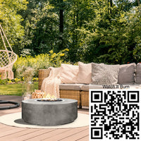 Rotondo Round Concrete Fire Pit Table | Prism Hardscapes — view 4