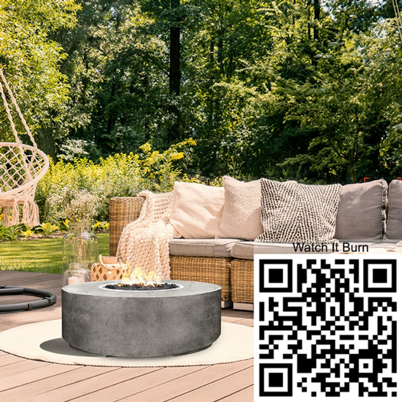 Rotondo Round Concrete Fire Pit Table | Prism Hardscapes — view 4