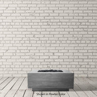 Tavola 42 42" Square Concrete Fire Pit Table | Prism Hardscapes — view 2